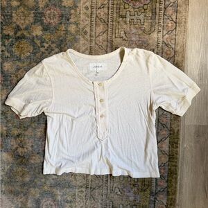 The Great Cream Henley Top